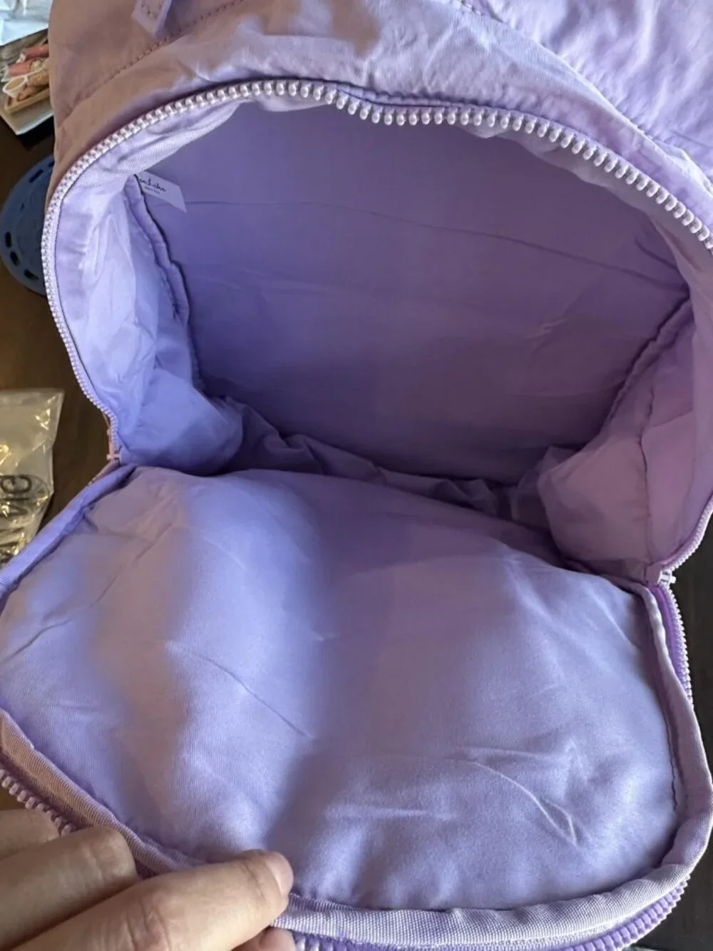 Purple Water Resistant Travel Backpack
